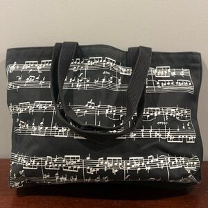 Woodchips Designers Music Note Tote Bag